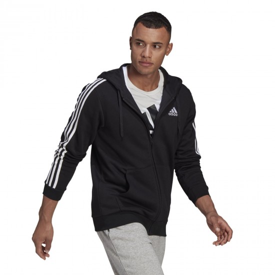 adidas Ανδρική Ζακέτα Essentials Fleece 3-Stripes Full-Zip