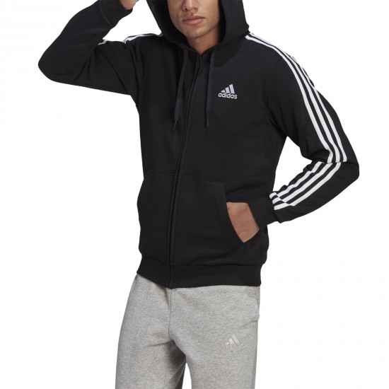 adidas Ανδρική Ζακέτα Essentials Fleece 3-Stripes Full-Zip