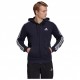 adidas Μπλε - Ανδρική Ζακέτα Essentials Fleece 3-Stripes Full-Zip