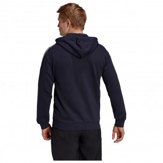 adidas Μπλε - Ανδρική Ζακέτα Essentials Fleece 3-Stripes Full-Zip