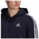 adidas Μπλε - Ανδρική Ζακέτα Essentials Fleece 3-Stripes Full-Zip