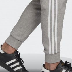 adidas Γκρί ανδρικό Essentials Single Jersey 3-Stripes Pants