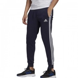 adidas Μπλέ ανδρικό Essentials Single Jersey 3-Stripes Pants