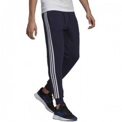 adidas Μπλέ ανδρικό Essentials Single Jersey 3-Stripes Pants