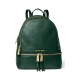 Michael Kors , Rhea Medium Leather Backpack  Racing Green 