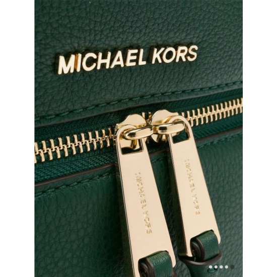 Michael Kors , Rhea Medium Leather Backpack  Racing Green 